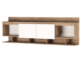 Антресоль 2000 "ГРЕТТА" Дуб Крафт золотой - Белый