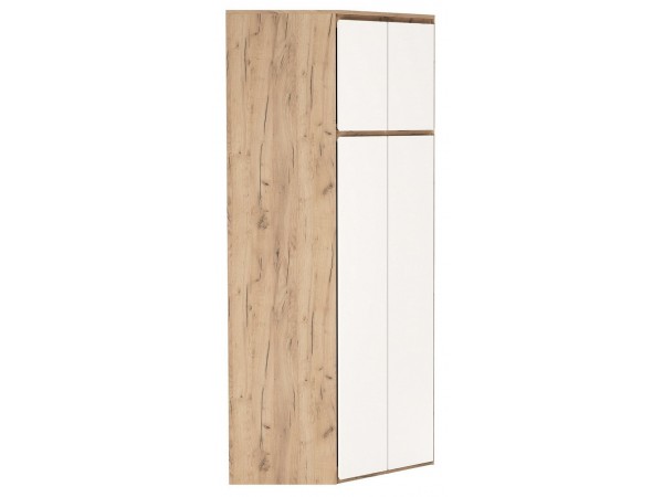 Шкаф угловой 4С "ГРЕТТА" Дуб Крафт золотой - Белый