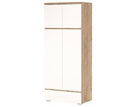 Шкаф 4С1Я "ГРЕТТА" Дуб Крафт золотой - Белый