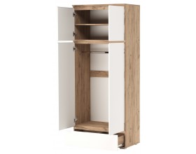 Шкаф 4С1Я "ГРЕТТА" Дуб Крафт золотой - Белый