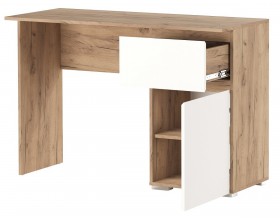 Стол письменный 1С1Я "ГРЕТТА" Дуб Крафт золотой - Белый