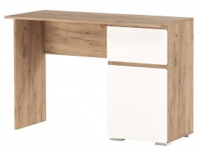 Стол письменный 1С1Я "ГРЕТТА" Дуб Крафт золотой - Белый