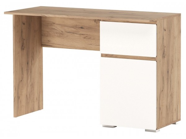 Стол письменный 1С1Я "ГРЕТТА" Дуб Крафт золотой - Белый