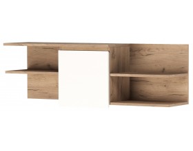 Полка навесная 1С "ГРЕТТА" Дуб Крафт золотой-Белый