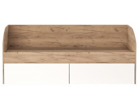 Кровать-софа "ГРЕТТА" с ящиками Дуб Крафт золотой-Белый