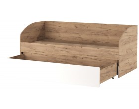 Кровать-софа "ГРЕТТА" со спальным местом Дуб Крафт золотой-Белый