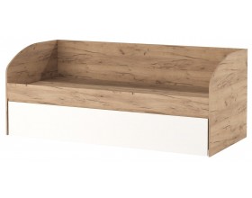 Кровать-софа "ГРЕТТА" со спальным местом Дуб Крафт золотой-Белый