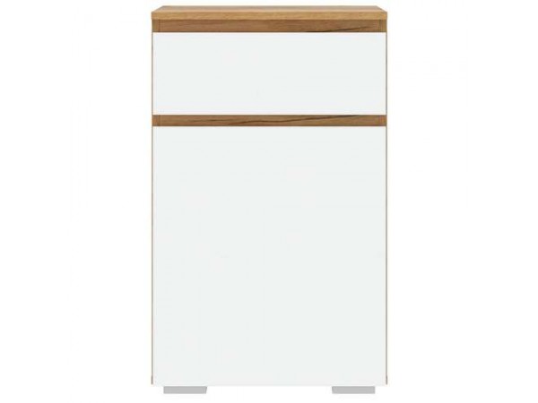 Тумба 1С1Я "ГРЕТТА" Дуб Крафт золотой - Белый