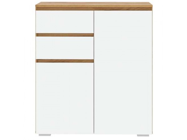 Тумба 2С2Я "ГРЕТТА" Дуб Крафт золотой - Белый