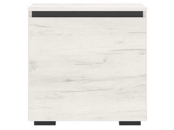 Тумба 500 "ГРЕТТА" Дуб Крафт белый - Антрацит