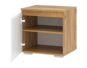 Тумба 500 "ГРЕТТА" Дуб Крафт золотой - Белый