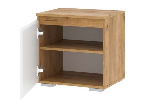 Тумба 500 "ГРЕТТА" Дуб Крафт золотой - Белый