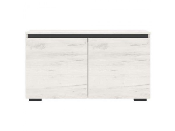 Тумба 900 "ГРЕТТА" Дуб Крафт белый - Антрацит