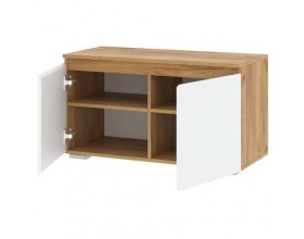 Тумба 900 "ГРЕТТА" Дуб Крафт золотой - Белый