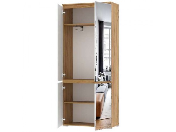 Шкаф 2С2ЗР "ГРЕТТА"  Дуб Крафт золотой - Белый