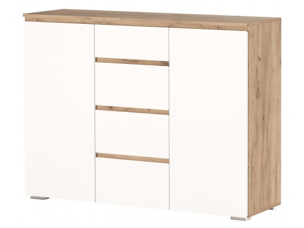 Комод 2С4Я "ГРЕТТА" Дуб Крафт золотой-Белый