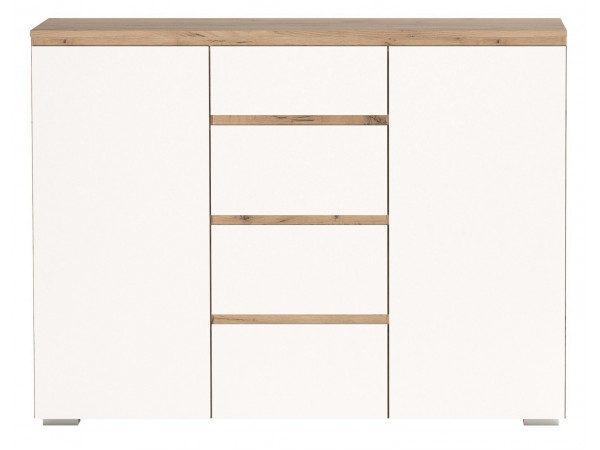 Комод 2С4Я "ГРЕТТА" Дуб Крафт золотой-Белый