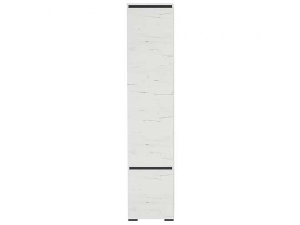 ГРЕТТА Пенал 2СП Крафт белый-Антрацит