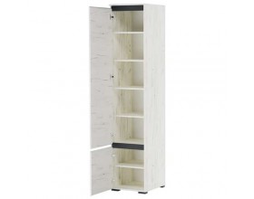 ГРЕТТА Пенал 2СП Крафт белый-Антрацит