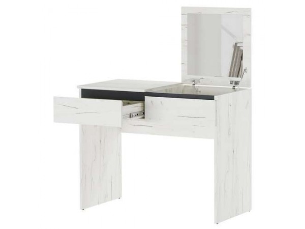 Стол косметический "ГРЕТТА" Крафт белый - Антрацит