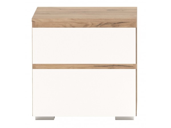 ГРЕТТА Тумба прикроватная Дуб Крафт золотой-Белый