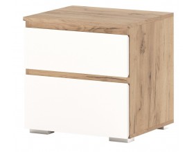 ГРЕТТА Тумба прикроватная Дуб Крафт золотой-Белый