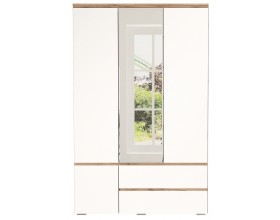 Шкаф 4С2Я "ГРЕТТА" Дуб Крафт золотой-Белый