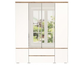 Шкаф 6С2Я "ГРЕТТА" Дуб Крафт золотой-Белый