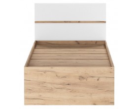 Кровать ГРЕТТА 900 Дуб Крафт золотой-Белый