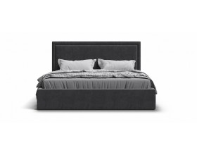 Фрея Кровать без ПМ 160*200 Велюр Монолит серый