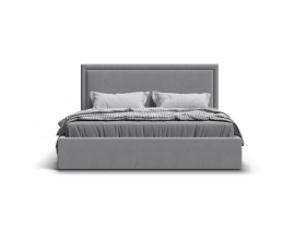 Фрея Кровать без ПМ 160*200 Велюр Монолит сталь