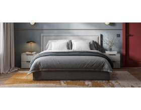 Фрея Кровать без ПМ 160*200 Велюр Монолит сталь