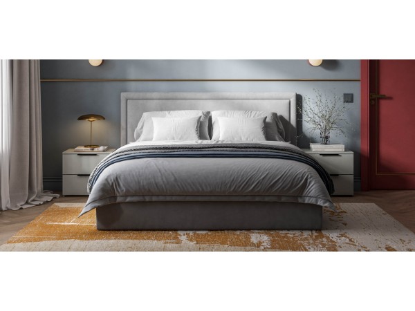 Кровать Фрея 160*200 без ПМ MONOLIT Сталь