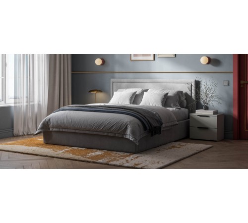 Кровать Фрея 160*200 без ПМ MONOLIT Сталь Кровать Фрея 160*200 без ПМ MONOLIT Сталь
