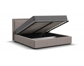 Фрея Кровать+ПМ 160*200 Велюр Монолит латте