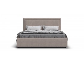 Фрея Кровать+ПМ 160*200 Велюр Монолит латте