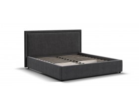 Фрея Кровать+ПМ 160*200 Велюр Монолит серый
