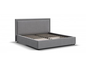 Фрея Кровать+ПМ 160*200 Велюр Монолит сталь