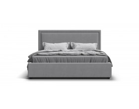 Фрея Кровать+ПМ 160*200 Велюр Монолит сталь
