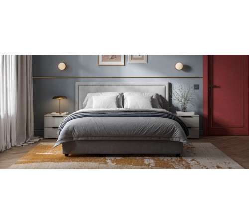 Кровать Фрея 160*200 с ПМ MONOLIT Сталь Кровать Фрея 160*200 с ПМ MONOLIT Сталь