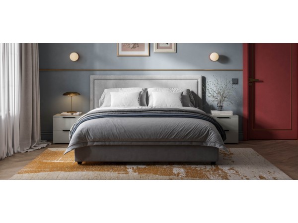 Кровать Фрея 160*200 с ПМ MONOLIT Сталь