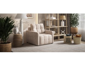 Денди Слим кресло-кровать Велюр Монолит латте