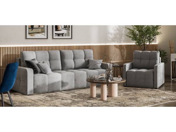 Кресло-кровать Денди Слим велюр Monolit сталь Кресло-кровать Денди Слим велюр Monolit сталь