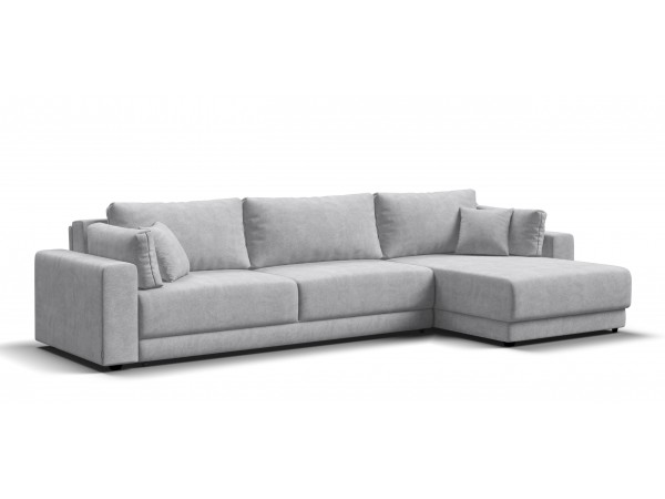 Угловой диван Босс Прайм Макс Шенилл CLOUD грей