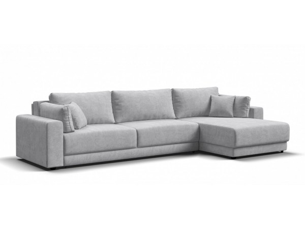 Угловой диван Босс Прайм Макс Шенилл CLOUD грей