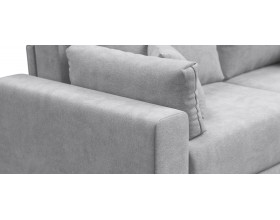 Босс Прайм Макс угловой диван Шенилл Клауд серый