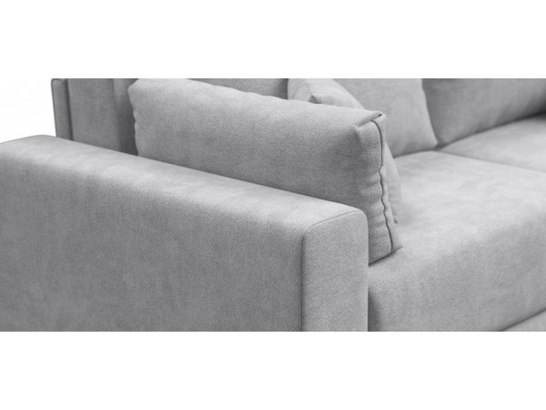 Угловой диван Босс Прайм Макс Шенилл CLOUD грей