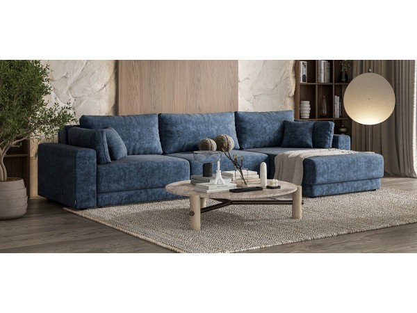 Угловой диван Босс Прайм Макс Велюр Royal топаз