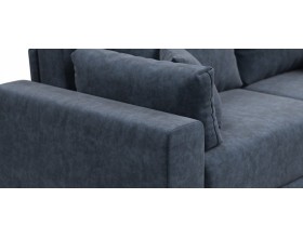 Босс Прайм Макс угловой диван Велюр Роял синий