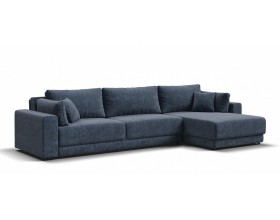 Босс Прайм Макс угловой диван Велюр Роял синий